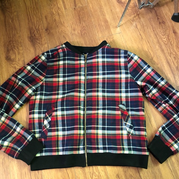 Plaid Zip Up Lightweight Jacket - Picture 7 of 11